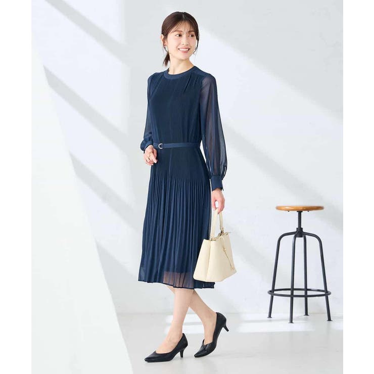 【WEB限定】ランダムプリーツワンピース | a.v.v【WOMEN】 | 詳細画像7 
