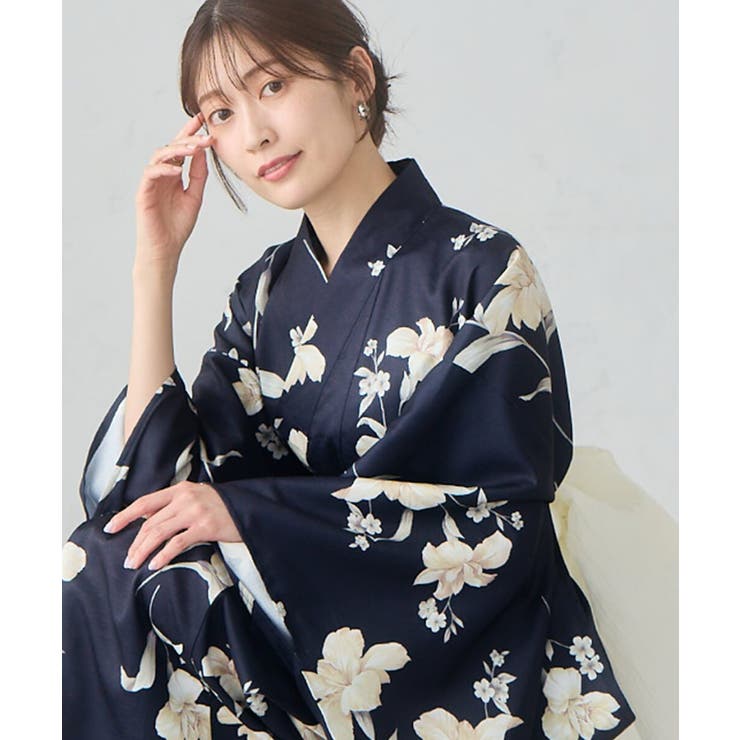 二部式で簡単に着られる！セパレート浴衣 3点セット【接触冷感 洗える | a.v.v【WOMEN】 | 詳細画像1 