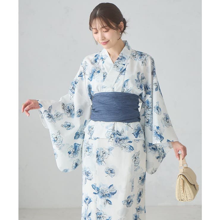 二部式で簡単に着られる！セパレート浴衣 3点セット【接触冷感 洗える | a.v.v【WOMEN】 | 詳細画像12 