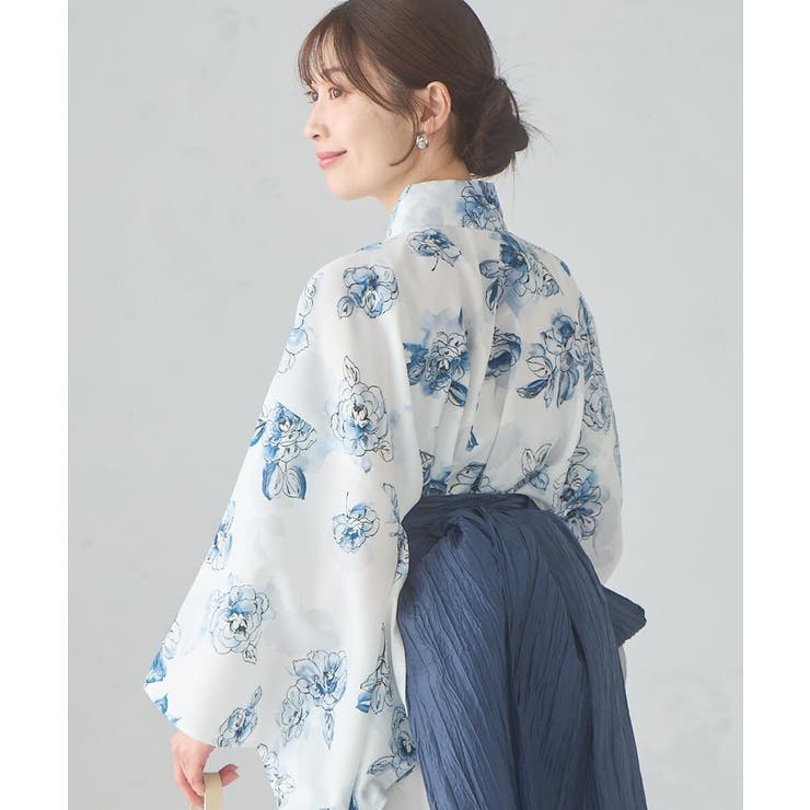 二部式で簡単に着られる！セパレート浴衣 3点セット【接触冷感 洗える | a.v.v【WOMEN】 | 詳細画像13 