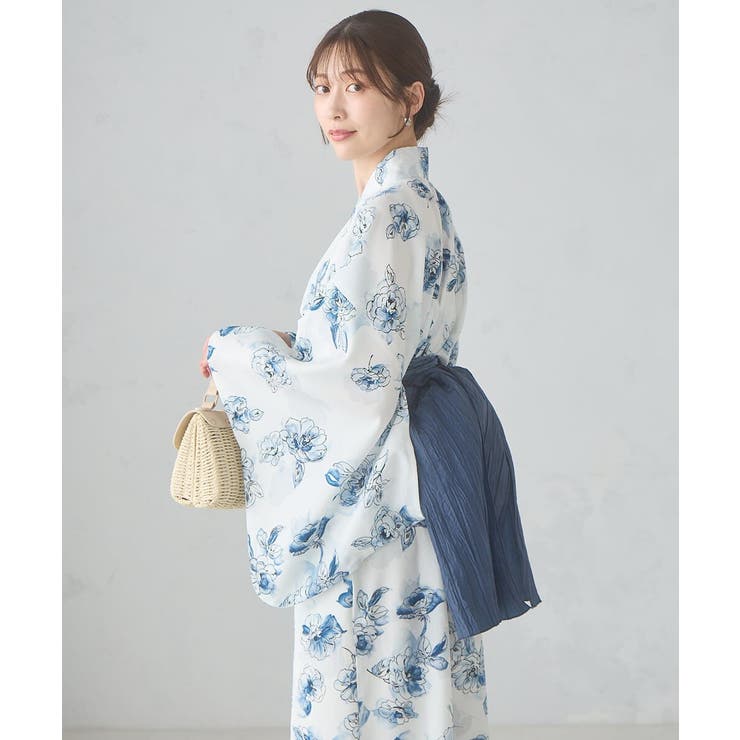 二部式で簡単に着られる！セパレート浴衣 3点セット【接触冷感 洗える | a.v.v【WOMEN】 | 詳細画像14 