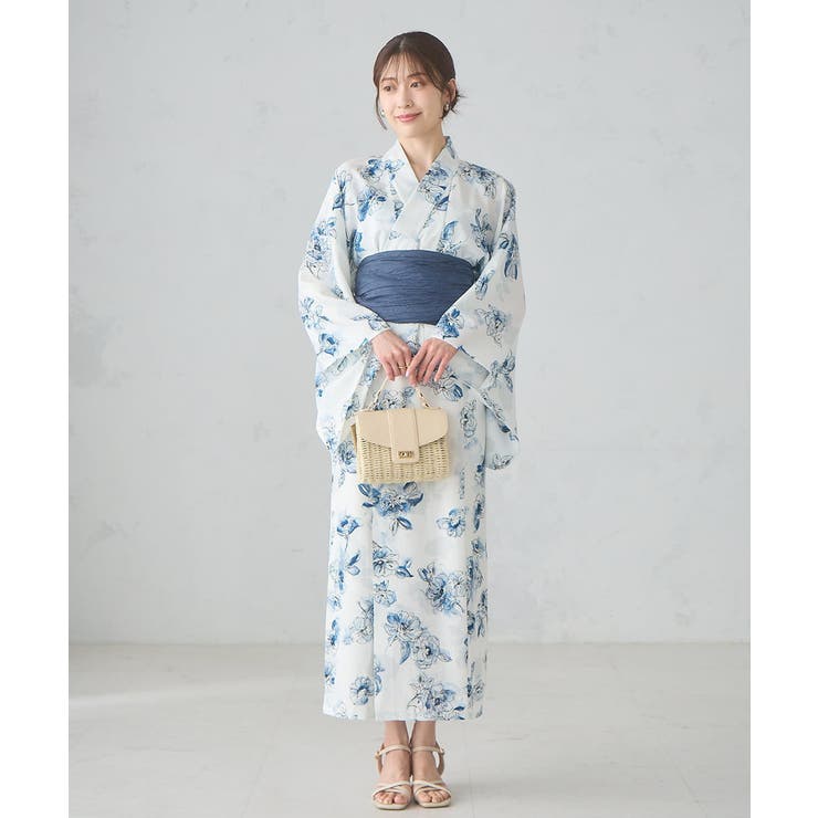 二部式で簡単に着られる！セパレート浴衣 3点セット【接触冷感 洗える | a.v.v【WOMEN】 | 詳細画像15 