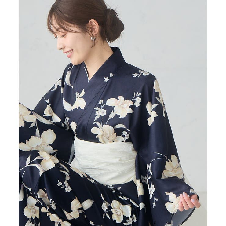 二部式で簡単に着られる！セパレート浴衣 3点セット【接触冷感 洗える | a.v.v【WOMEN】 | 詳細画像2 