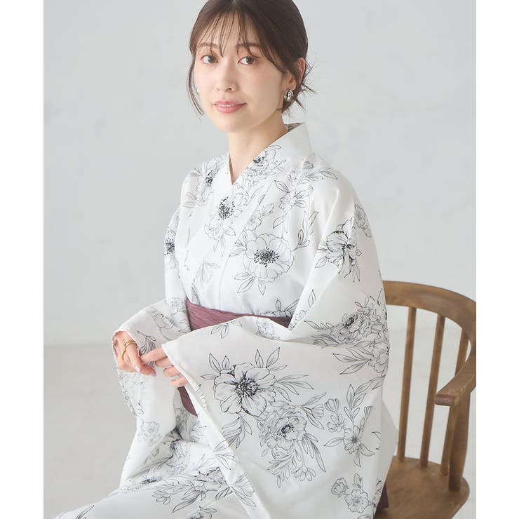 二部式で簡単に着られる！セパレート浴衣 3点セット【接触冷感 洗える | a.v.v【WOMEN】 | 詳細画像20 