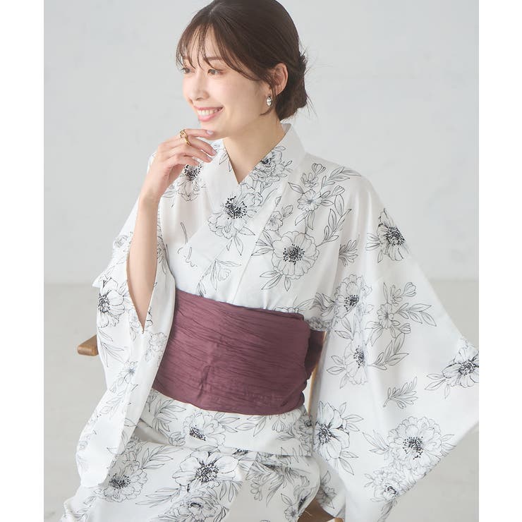 二部式で簡単に着られる！セパレート浴衣 3点セット【接触冷感 洗える | a.v.v【WOMEN】 | 詳細画像21 