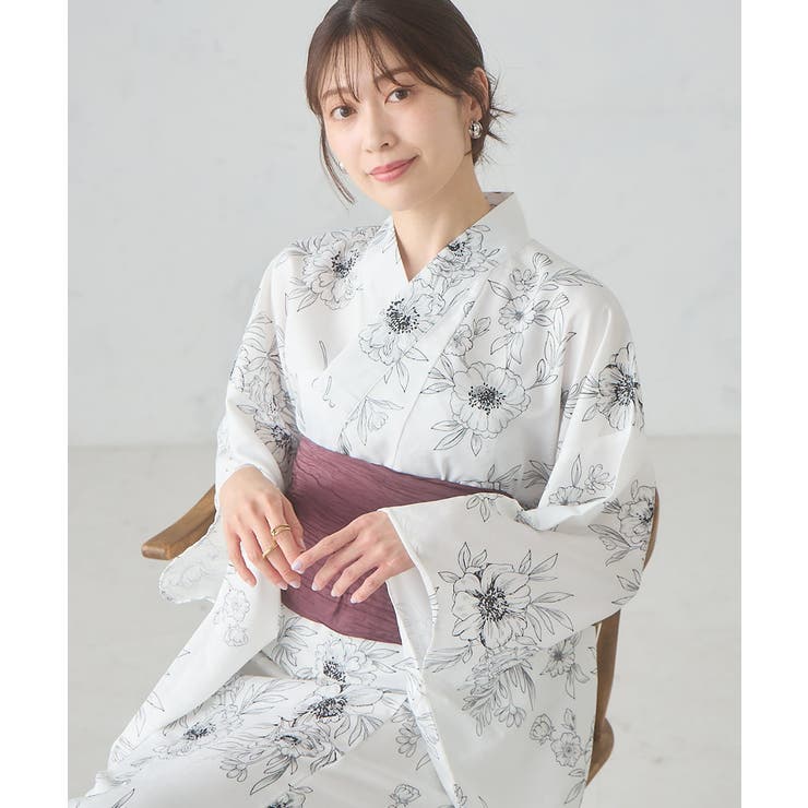 二部式で簡単に着られる！セパレート浴衣 3点セット【接触冷感 洗える | a.v.v【WOMEN】 | 詳細画像22 