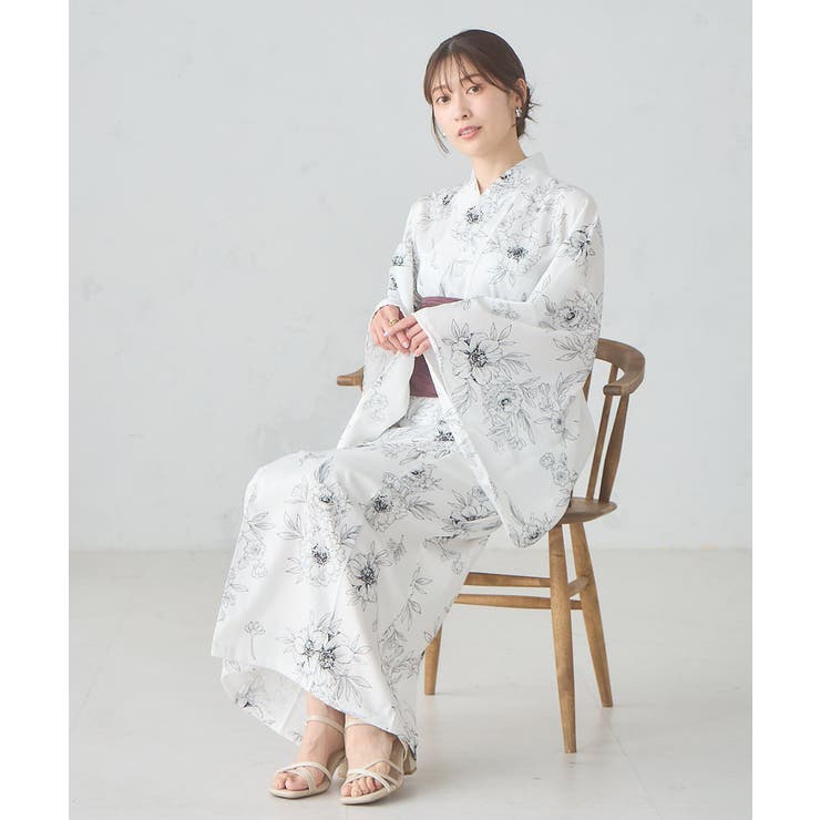 二部式で簡単に着られる！セパレート浴衣 3点セット【接触冷感 洗える | a.v.v【WOMEN】 | 詳細画像26 