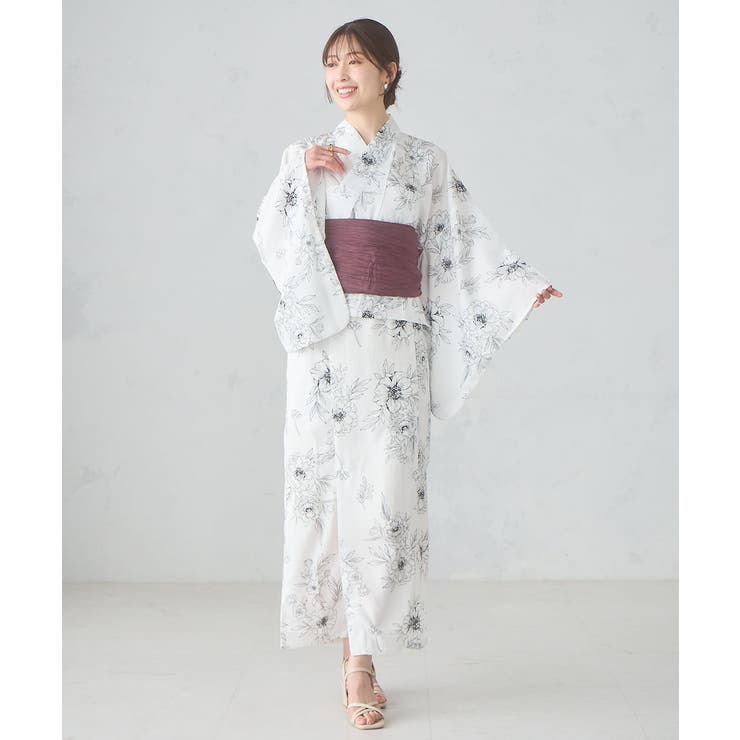 二部式で簡単に着られる！セパレート浴衣 3点セット【接触冷感 洗える | a.v.v【WOMEN】 | 詳細画像28 