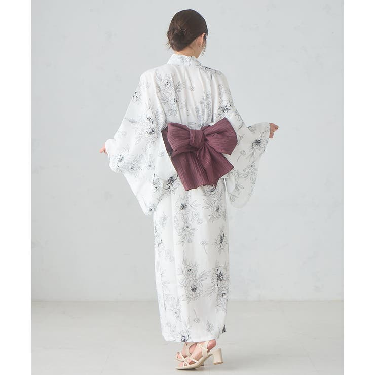二部式で簡単に着られる！セパレート浴衣 3点セット【接触冷感 洗える | a.v.v【WOMEN】 | 詳細画像29 