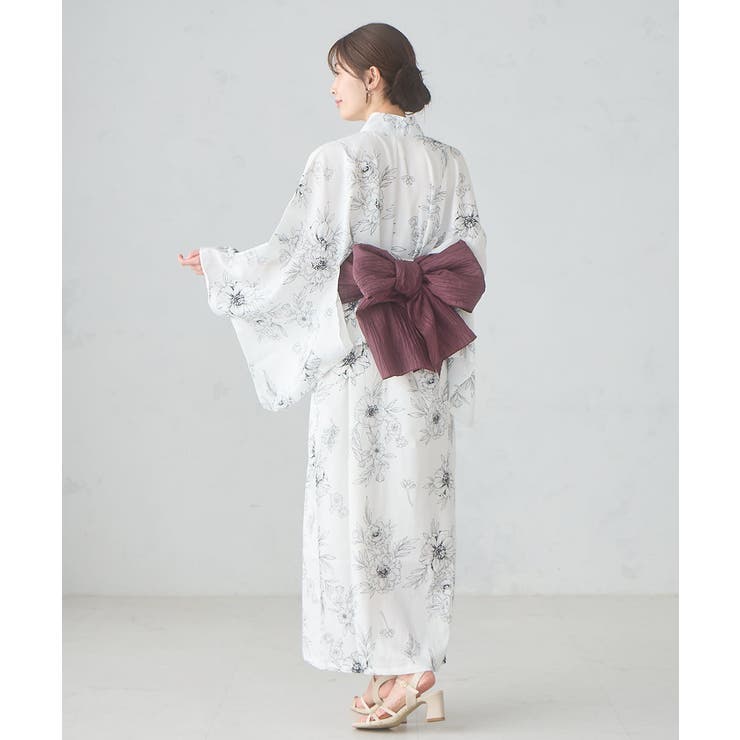 二部式で簡単に着られる！セパレート浴衣 3点セット【接触冷感 洗える | a.v.v【WOMEN】 | 詳細画像30 