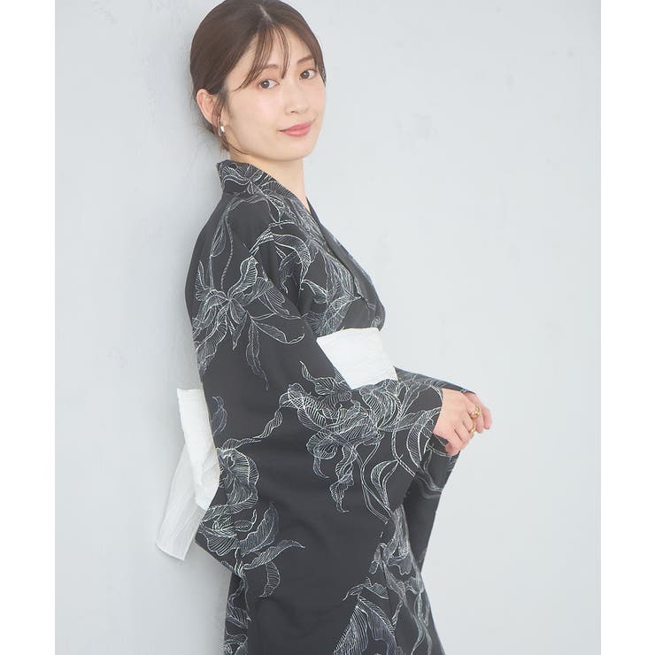 二部式で簡単に着られる！セパレート浴衣 3点セット【接触冷感 洗える | a.v.v【WOMEN】 | 詳細画像31 