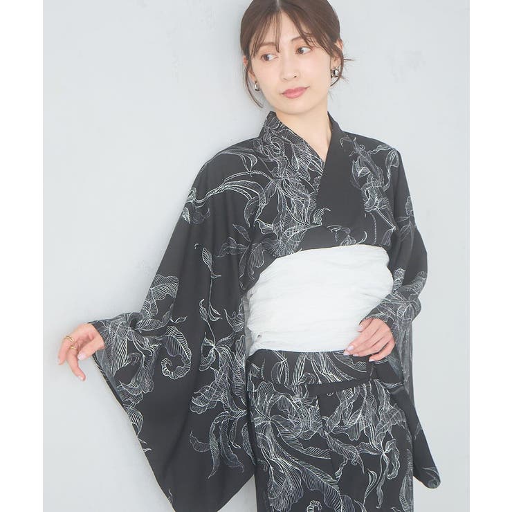 二部式で簡単に着られる！セパレート浴衣 3点セット【接触冷感 洗える | a.v.v【WOMEN】 | 詳細画像32 