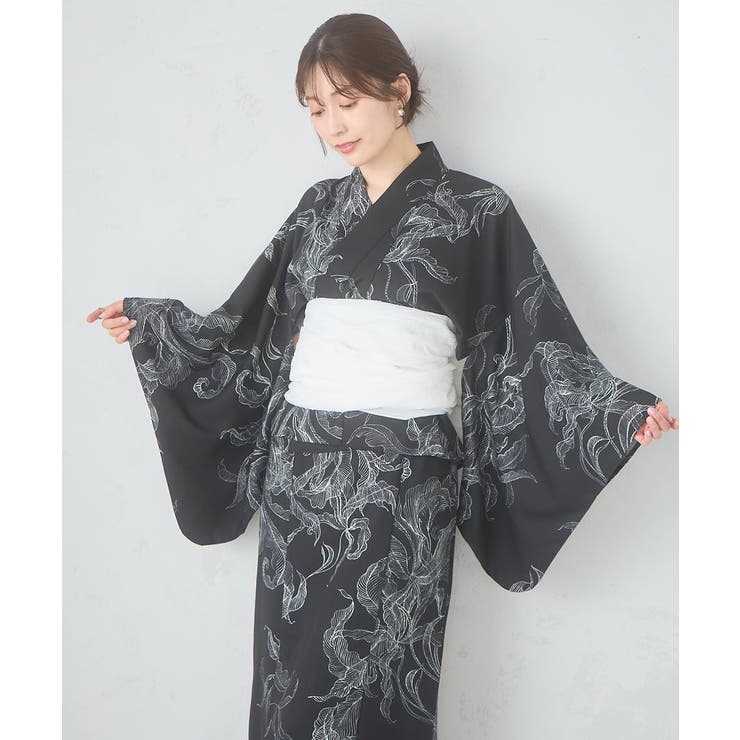 二部式で簡単に着られる！セパレート浴衣 3点セット【接触冷感 洗える | a.v.v【WOMEN】 | 詳細画像34 