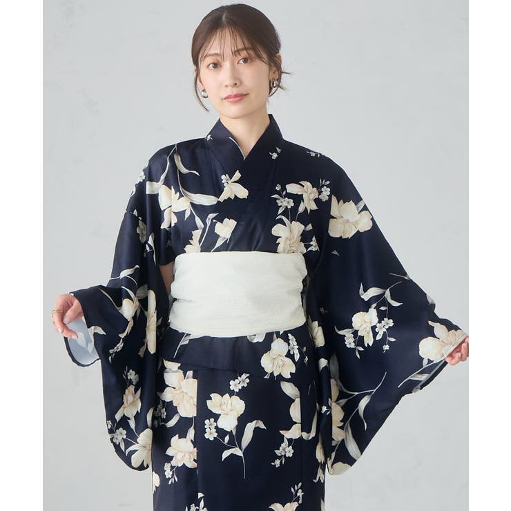 二部式で簡単に着られる！セパレート浴衣 3点セット【接触冷感 洗える | a.v.v【WOMEN】 | 詳細画像4 