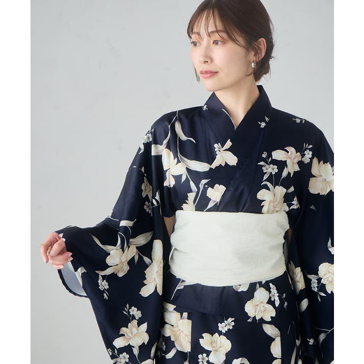 二部式で簡単に着られる！セパレート浴衣 3点セット【接触冷感 洗える | a.v.v【WOMEN】 | 詳細画像5 