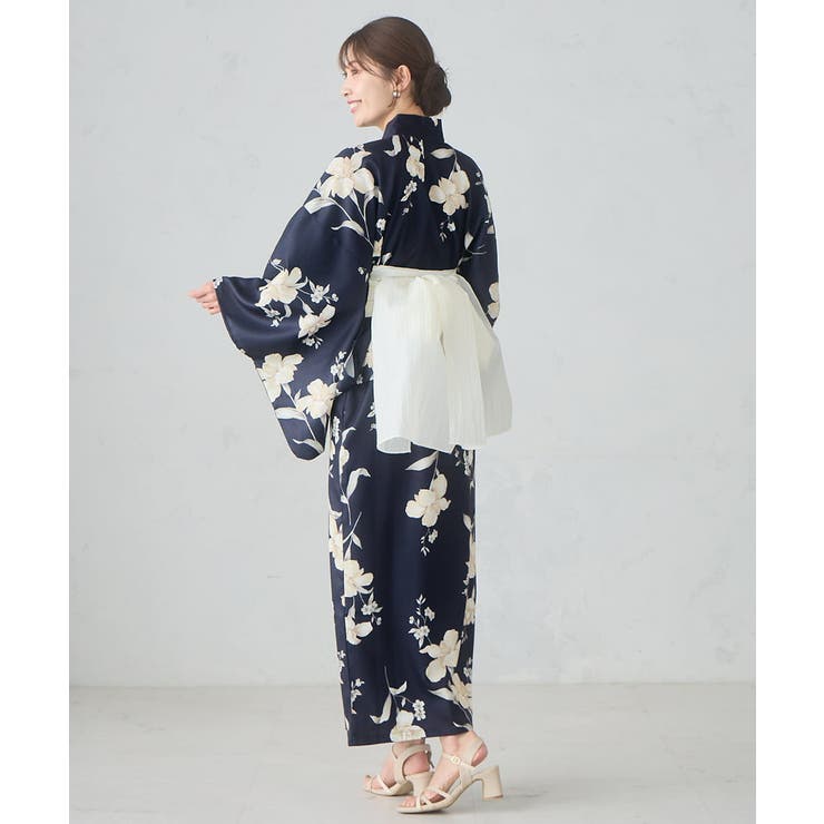 二部式で簡単に着られる！セパレート浴衣 3点セット【接触冷感 洗える | a.v.v【WOMEN】 | 詳細画像8 