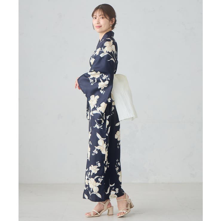 二部式で簡単に着られる！セパレート浴衣 3点セット【接触冷感 洗える | a.v.v【WOMEN】 | 詳細画像9 