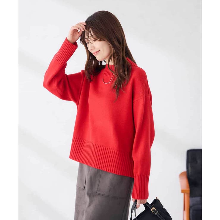 【WEB限定】クロップドバックスリットニット | a.v.v【WOMEN】 | 詳細画像3 