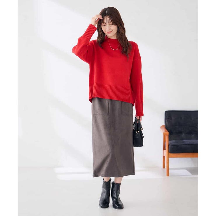 【WEB限定】クロップドバックスリットニット | a.v.v【WOMEN】 | 詳細画像9 