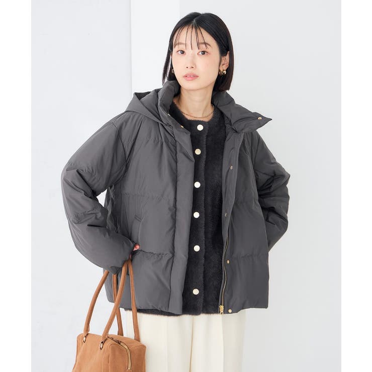 【WEB限定】2WAY スタンドネック ショート ダウン ジャケット | a.v.v【WOMEN】 | 詳細画像21 