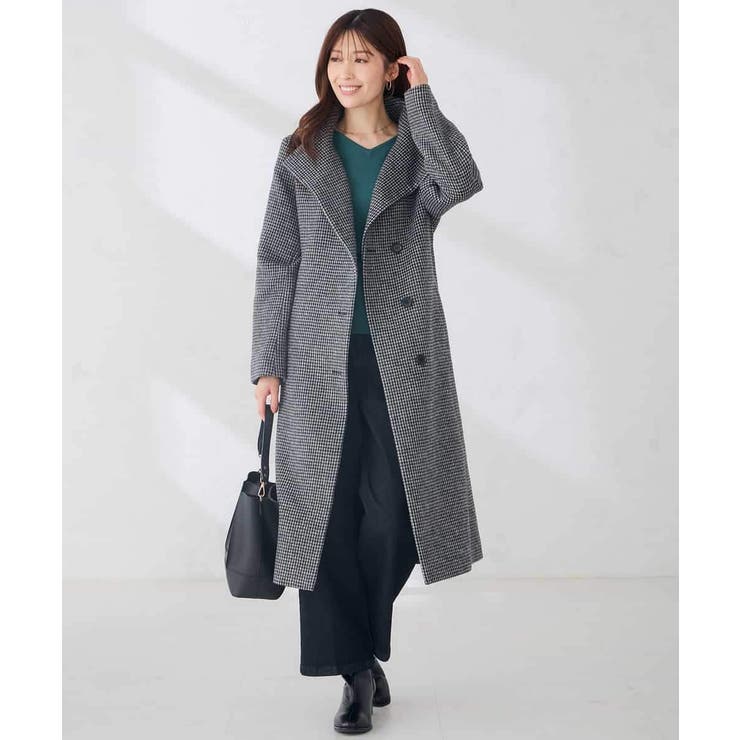 【WEB限定】2WAY 折り返し ラペル ロング コート | a.v.v【WOMEN】 | 詳細画像15 