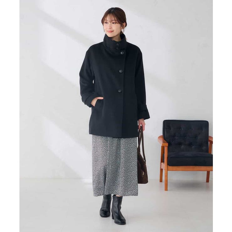 【WEB限定】スタンドカラー ミディ コート | a.v.v【WOMEN】 | 詳細画像15 