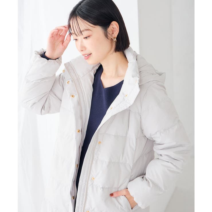 【WEB限定】フーテッド ロング ダウン コート | a.v.v【WOMEN】 | 詳細画像17 