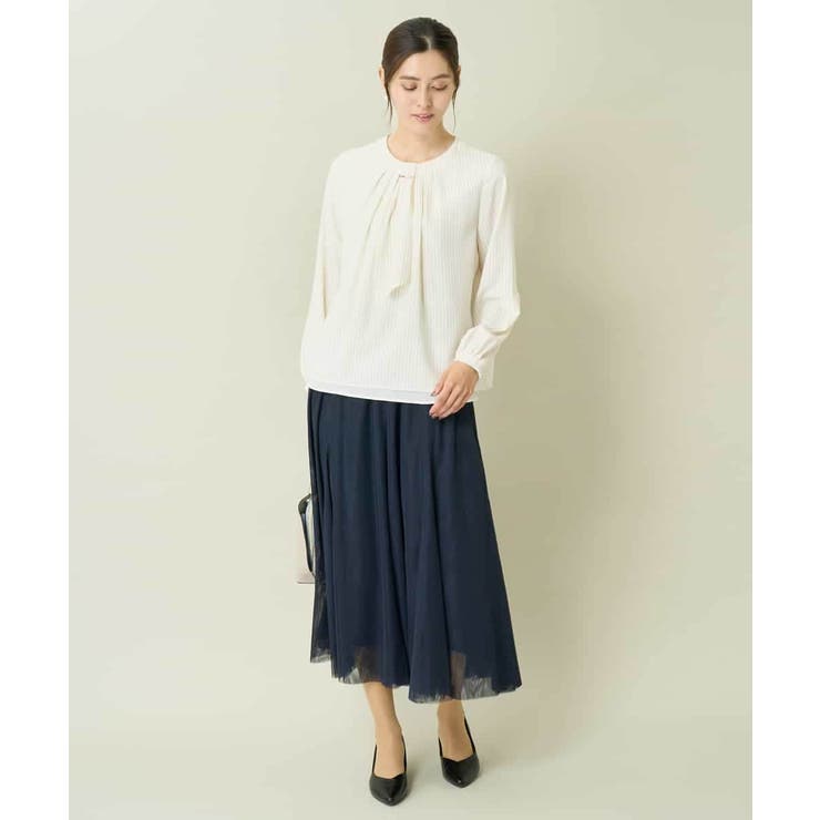 【マルチウェイ】ボウタイメタルチャームブラウス | a.v.v【WOMEN】 | 詳細画像19 