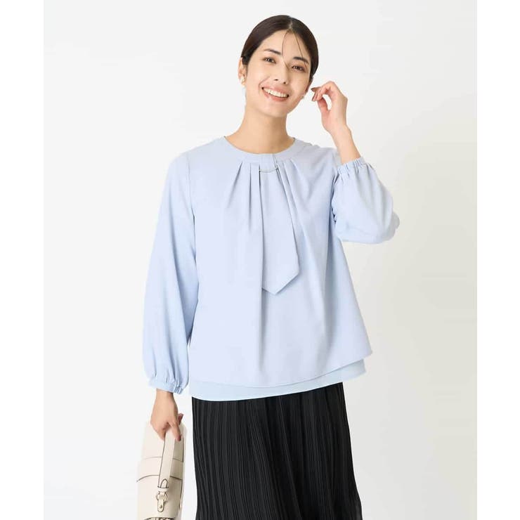 【マルチウェイ】ボウタイメタルチャームブラウス | a.v.v【WOMEN】 | 詳細画像2 