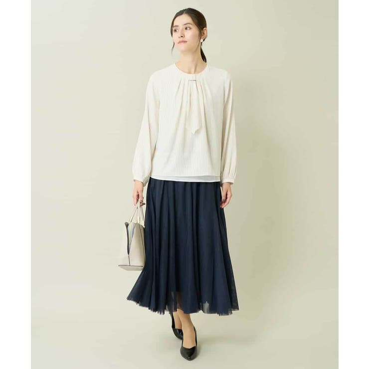 【マルチウェイ】ボウタイメタルチャームブラウス | a.v.v【WOMEN】 | 詳細画像20 