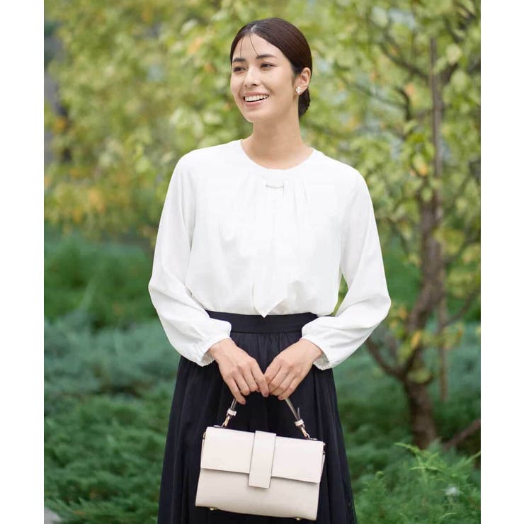 【マルチウェイ】ボウタイメタルチャームブラウス | a.v.v【WOMEN】 | 詳細画像21 