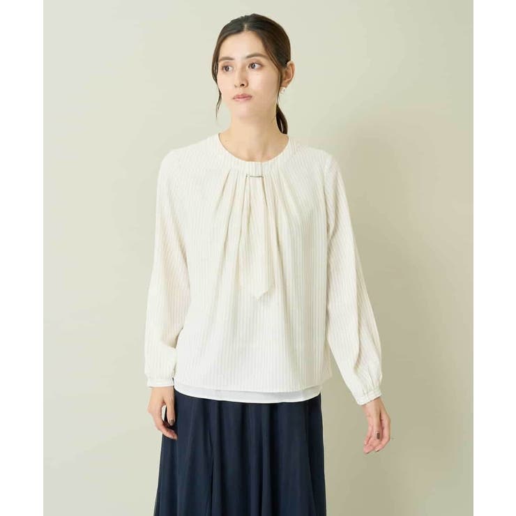 【マルチウェイ】ボウタイメタルチャームブラウス | a.v.v【WOMEN】 | 詳細画像30 