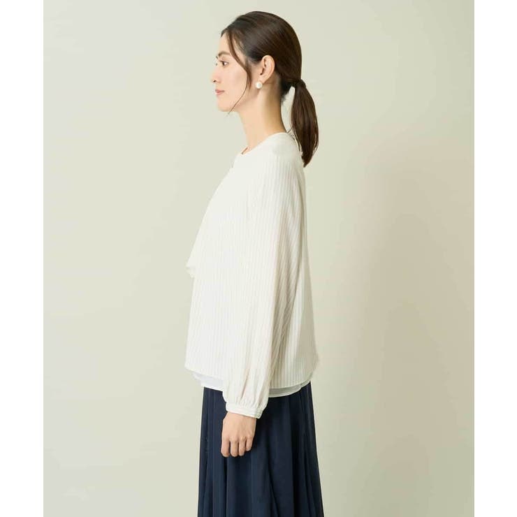 【マルチウェイ】ボウタイメタルチャームブラウス | a.v.v【WOMEN】 | 詳細画像33 