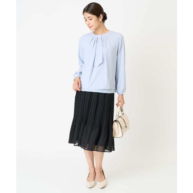 【マルチウェイ】ボウタイメタルチャームブラウス | a.v.v【WOMEN】 | 詳細画像6 