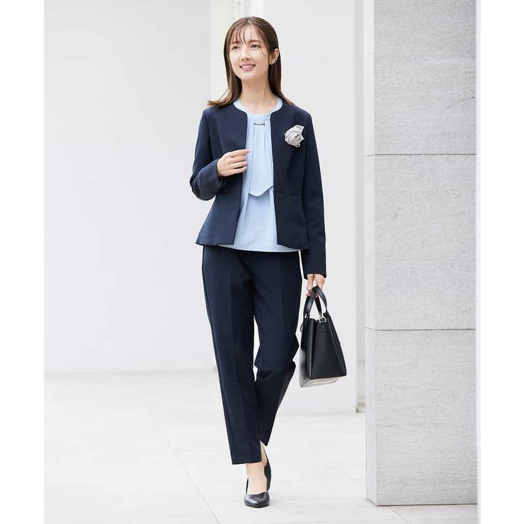 【洗える/ストレッチ】ボウタイメタルチャームブラウス | a.v.v【WOMEN】 | 詳細画像17 