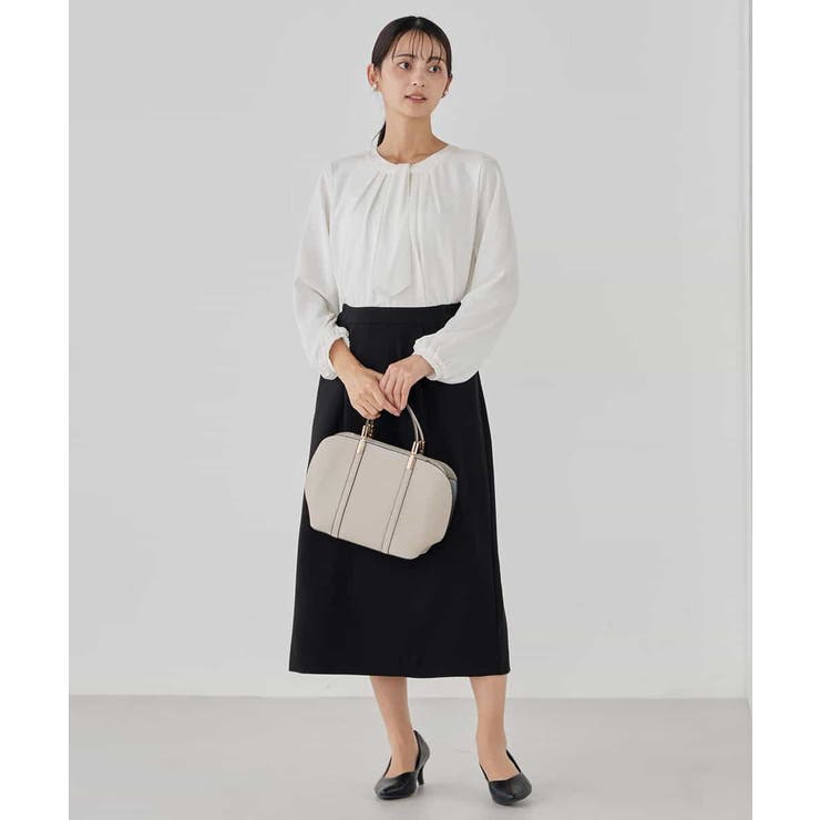 【洗える/ストレッチ】ボウタイメタルチャームブラウス | a.v.v【WOMEN】 | 詳細画像31 