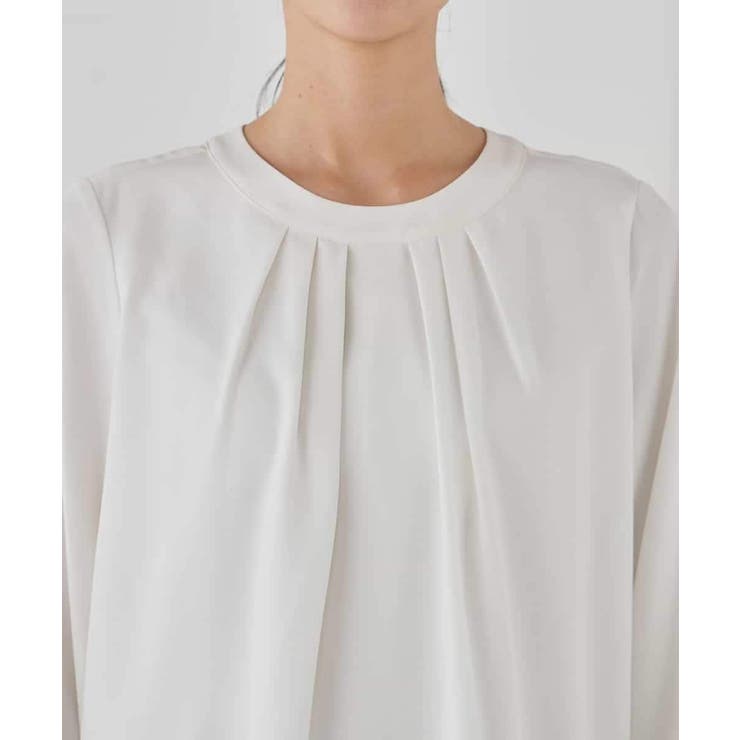 【洗える/ストレッチ】ボウタイメタルチャームブラウス | a.v.v【WOMEN】 | 詳細画像38 