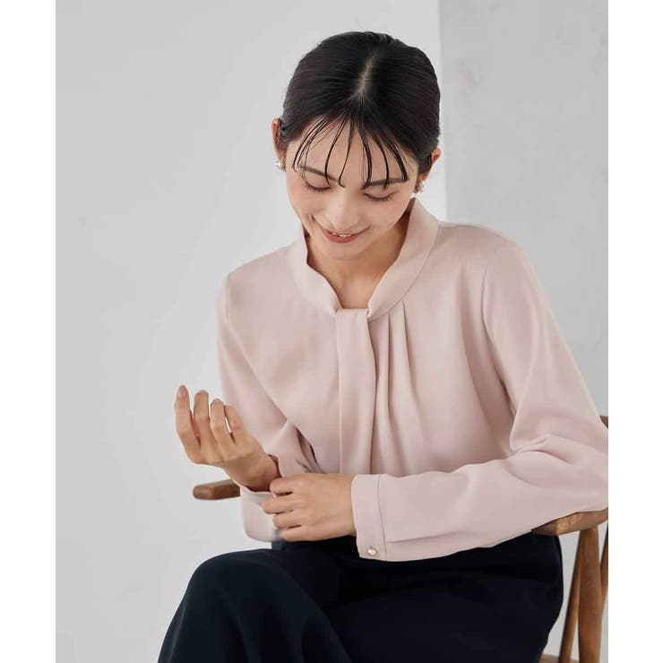 【洗える】ボウタイ風ブラウス | a.v.v【WOMEN】 | 詳細画像10 