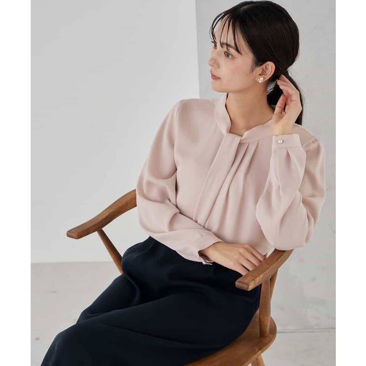 【洗える】ボウタイ風ブラウス | a.v.v【WOMEN】 | 詳細画像12 