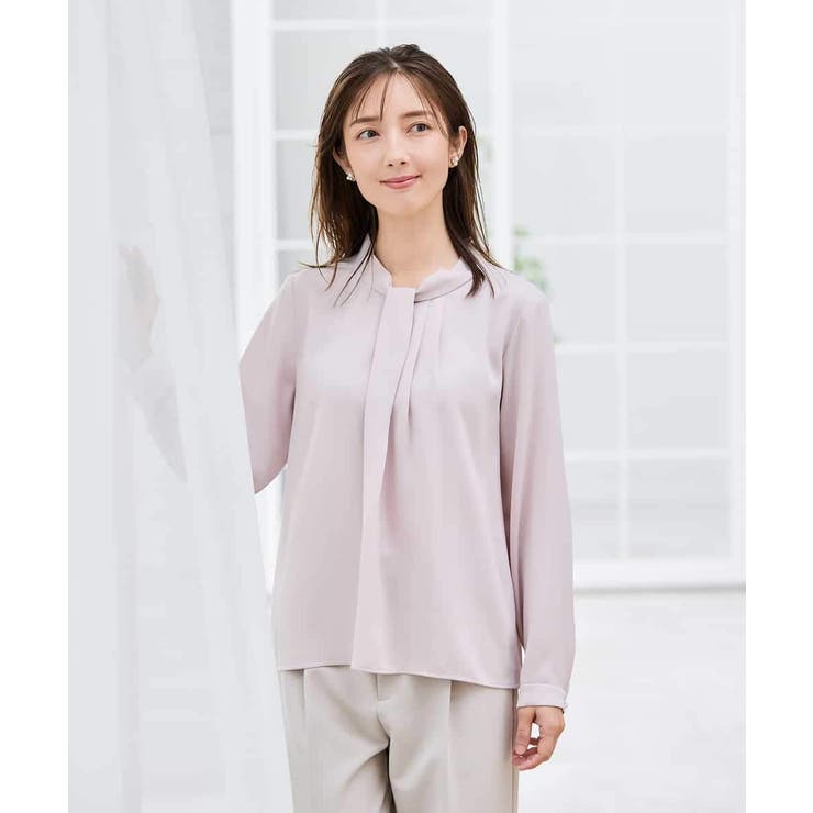 【洗える】ボウタイ風ブラウス | a.v.v【WOMEN】 | 詳細画像17 