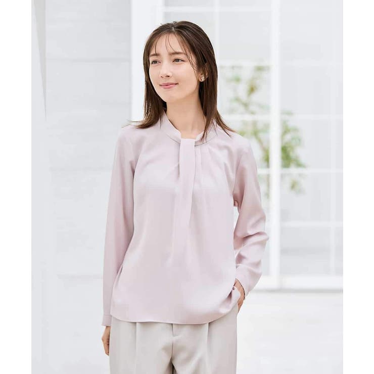 【洗える】ボウタイ風ブラウス | a.v.v【WOMEN】 | 詳細画像18 