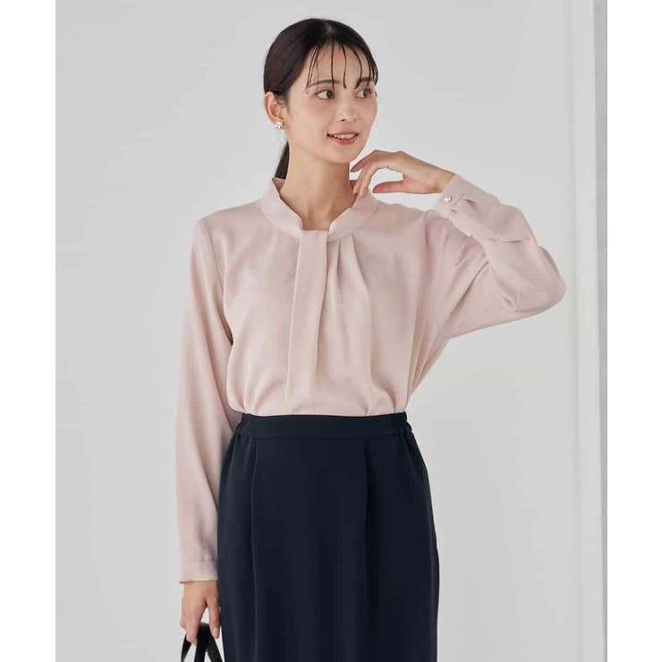 【洗える】ボウタイ風ブラウス | a.v.v【WOMEN】 | 詳細画像2 
