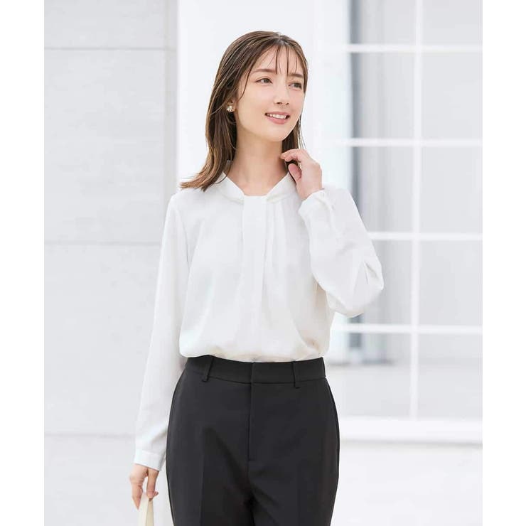 【洗える】ボウタイ風ブラウス | a.v.v【WOMEN】 | 詳細画像34 