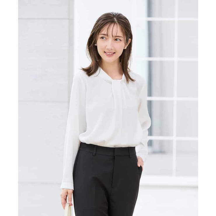 【洗える】ボウタイ風ブラウス | a.v.v【WOMEN】 | 詳細画像35 