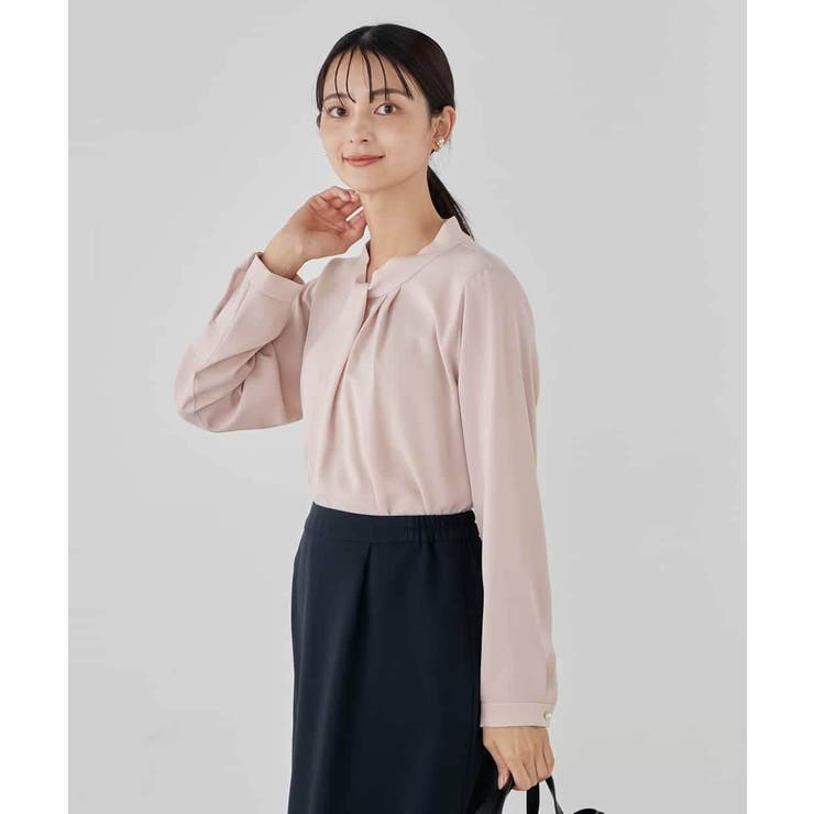 【洗える】ボウタイ風ブラウス | a.v.v【WOMEN】 | 詳細画像4 