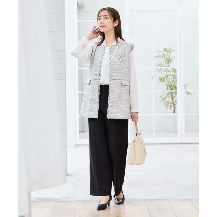 【洗える】ボウタイ風ブラウス | a.v.v【WOMEN】 | 詳細画像42 