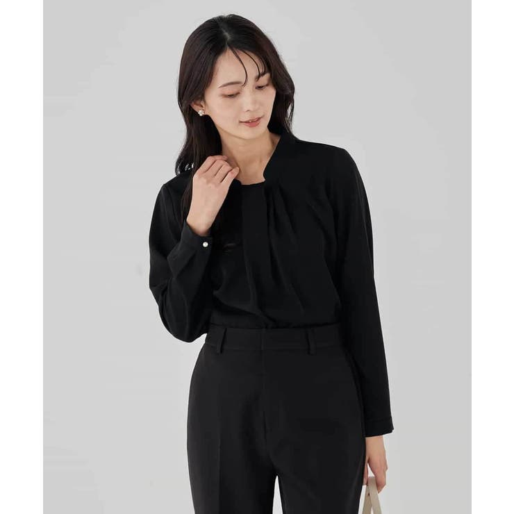 【洗える】ボウタイ風ブラウス | a.v.v【WOMEN】 | 詳細画像44 