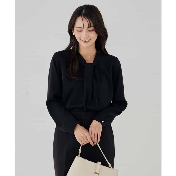 【洗える】ボウタイ風ブラウス | a.v.v【WOMEN】 | 詳細画像45 