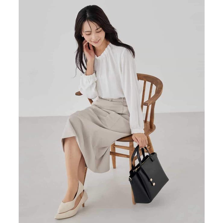 【洗える】タックネックブラウス | a.v.v【WOMEN】 | 詳細画像20 