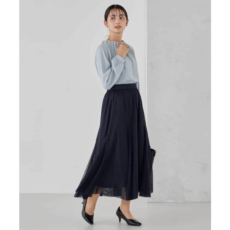 【洗える】タックネックブラウス | a.v.v【WOMEN】 | 詳細画像7 